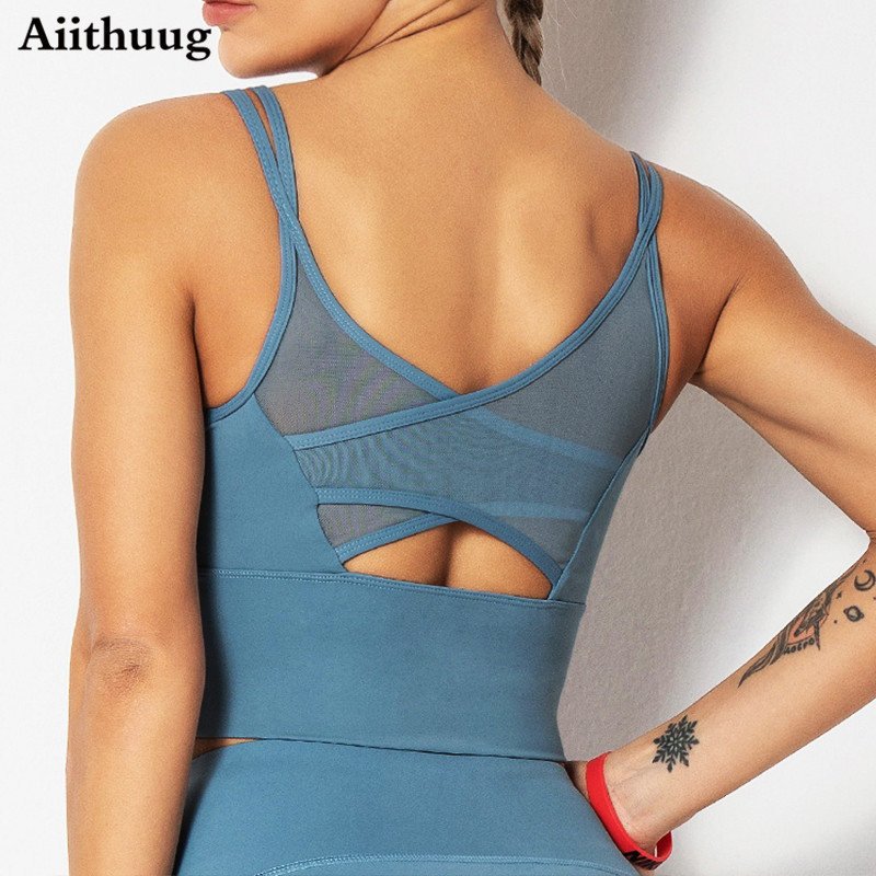 Crossfit Yoga - Aiithuug Reggiseni Yoga Camicie fitness Top