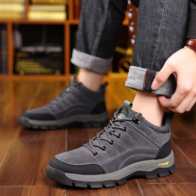 Crossfit Outdoor - Scarpe invernali da uomo in pelle,