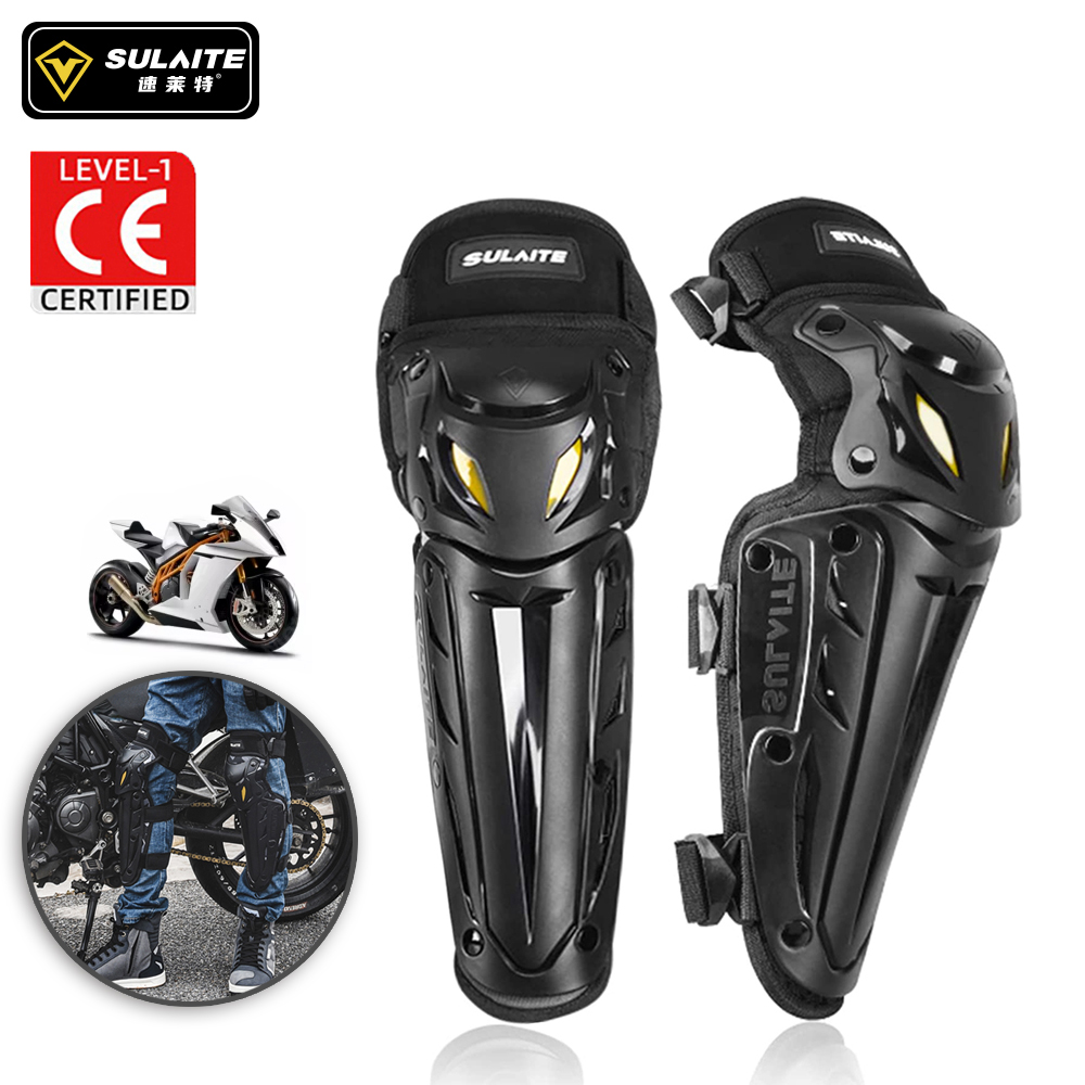Shin Guard Crossfit - SULAITE Ginocchiere per moto Parastinchi regolabili